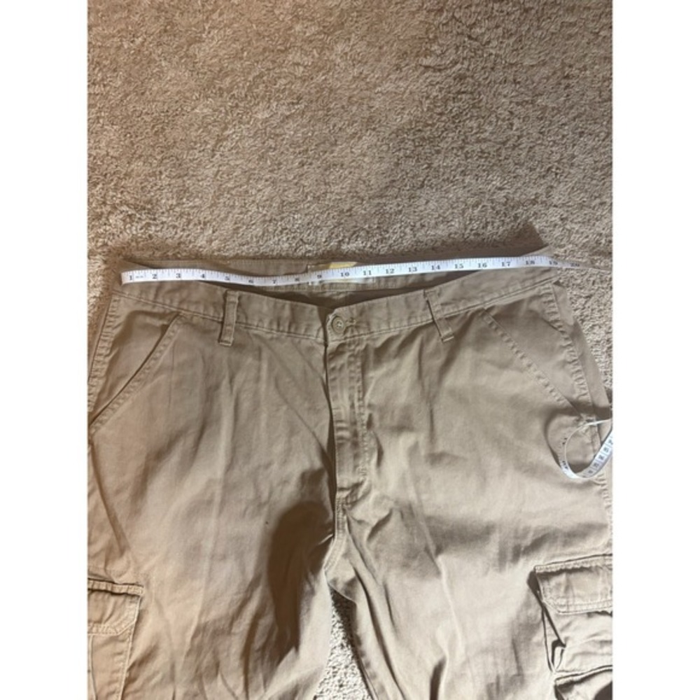 Wrangler Cargo Pants Mens 38x30 Brown 100 Cotton Utility Workwear Hiking - Picture 4 of 7
